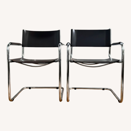 Used S34 Mart Stam Cantilever Chairs Dark Brown (2) for sale on AptDeco