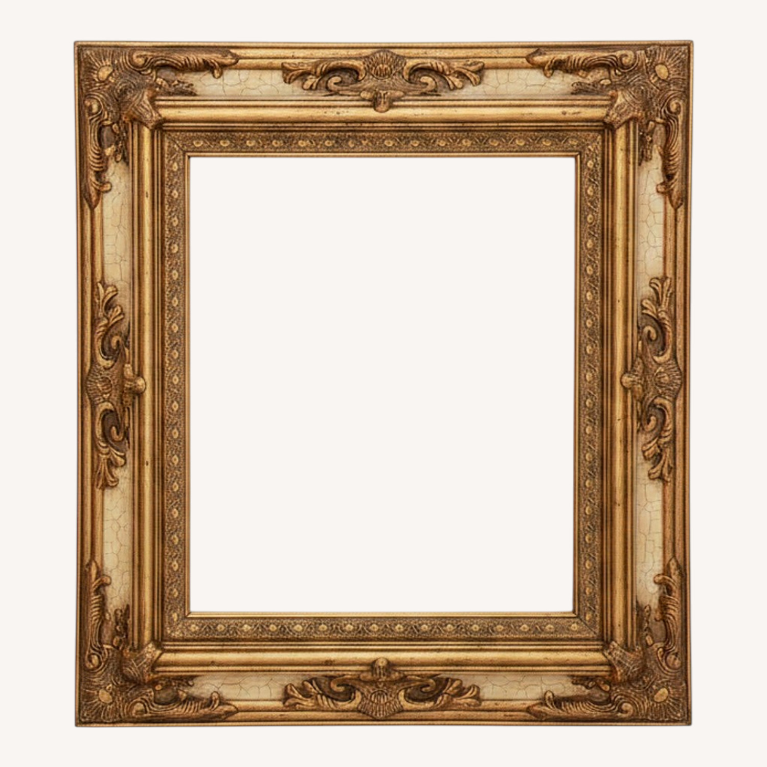 Vintage/Antique Finds Gold Wall Mirror - image-0