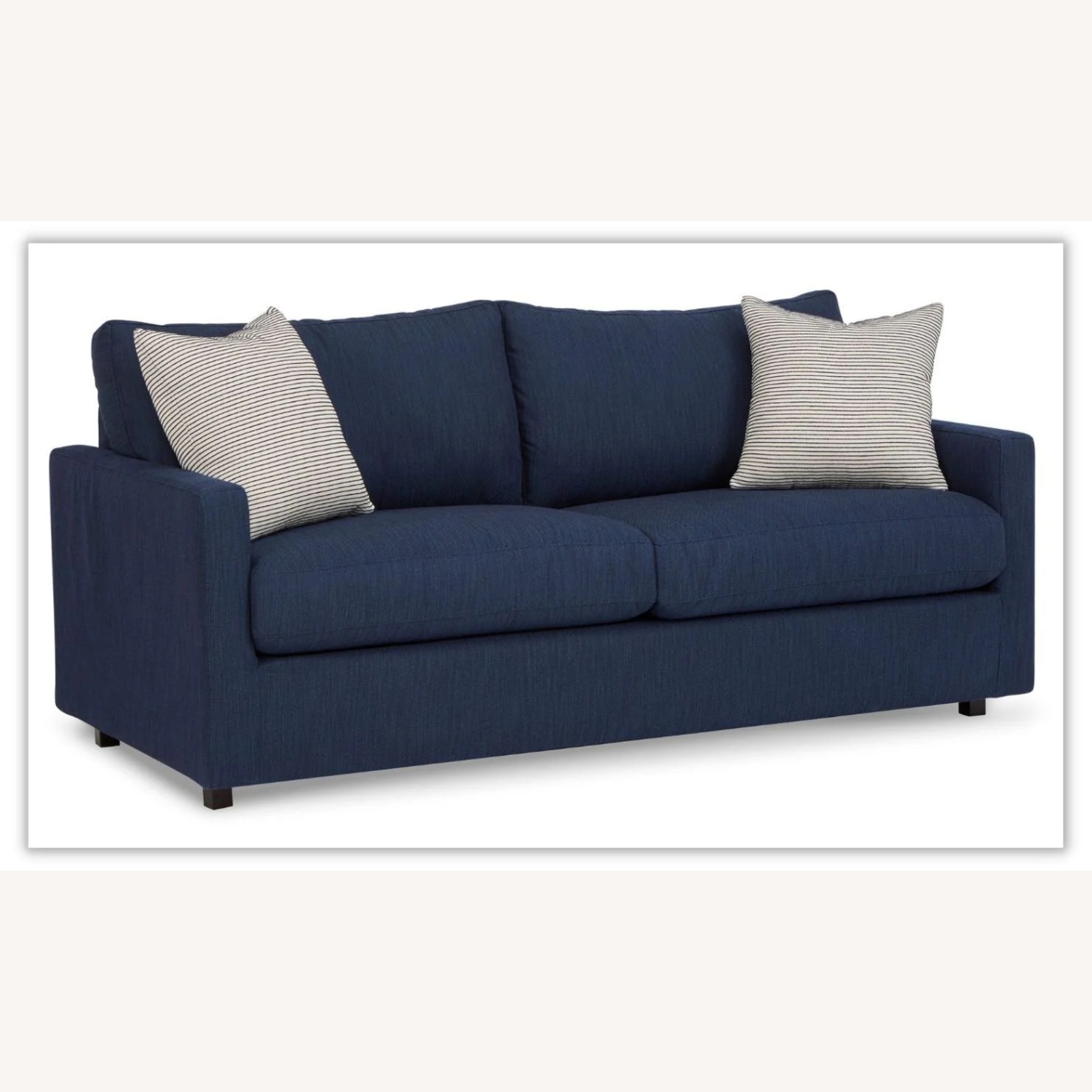 Jennifer Convertibles Blue Sleeper Sofa - image-4