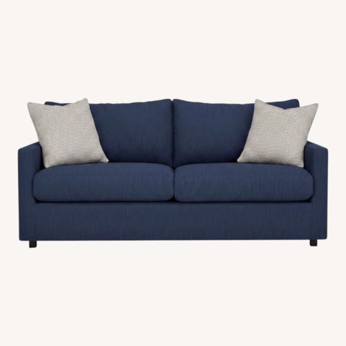 Used Jennifer Convertibles Blue Sleeper Sofa for sale on AptDeco