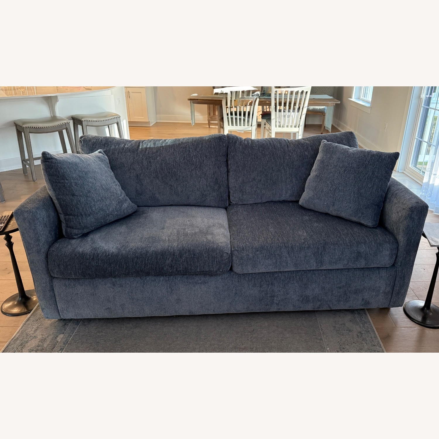 Jennifer Convertibles Blue Sleeper Sofa - image-1