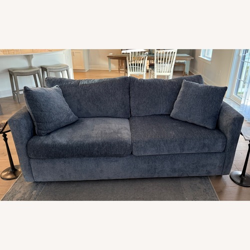 Used Jennifer Convertibles Blue Sleeper Sofa for sale on AptDeco