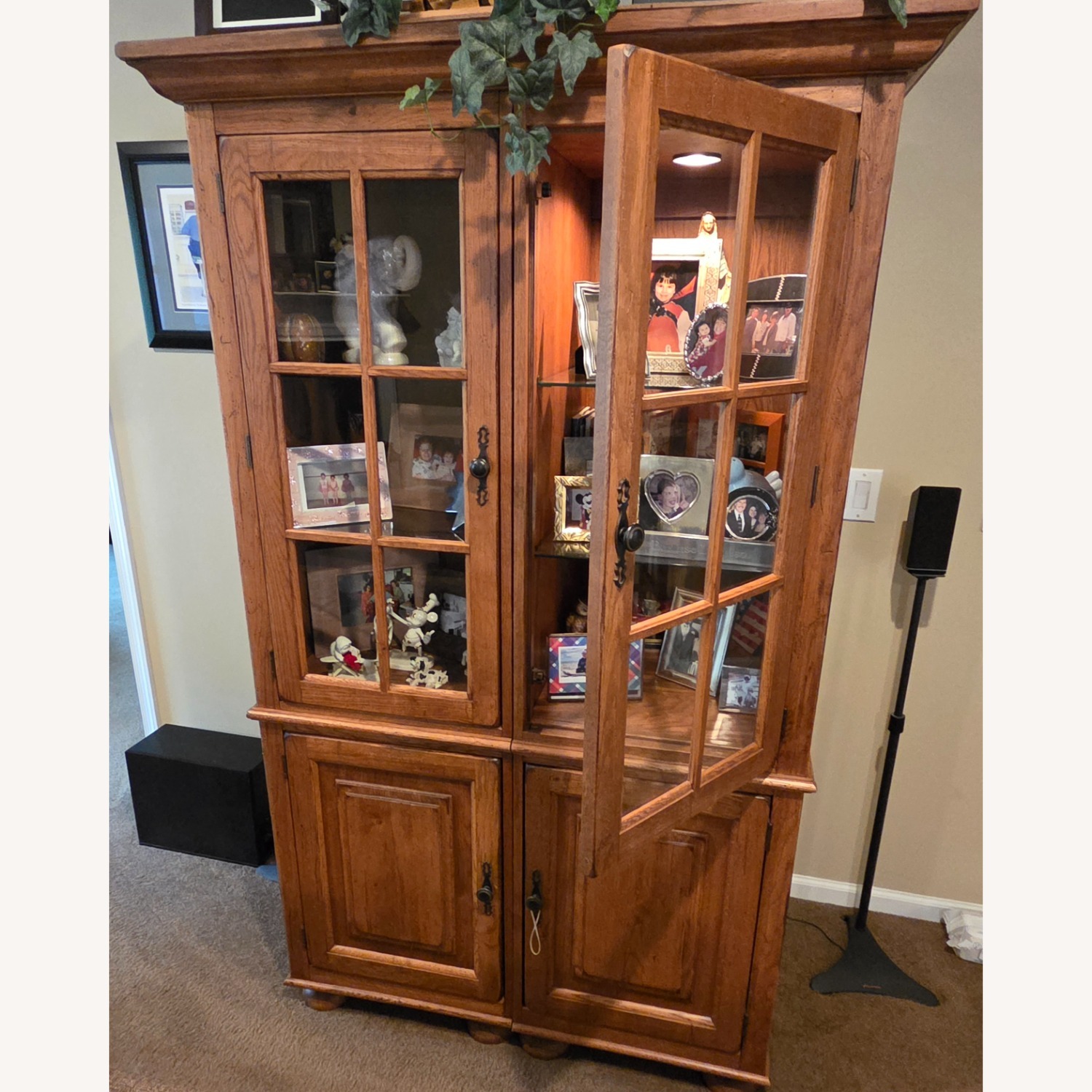 A Pair of Lighted Display Cabinets - image-6