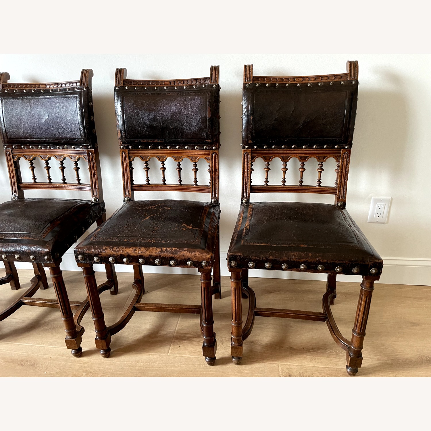 Antique French Henry ii Dining Chairs 1880-1900 - image-3