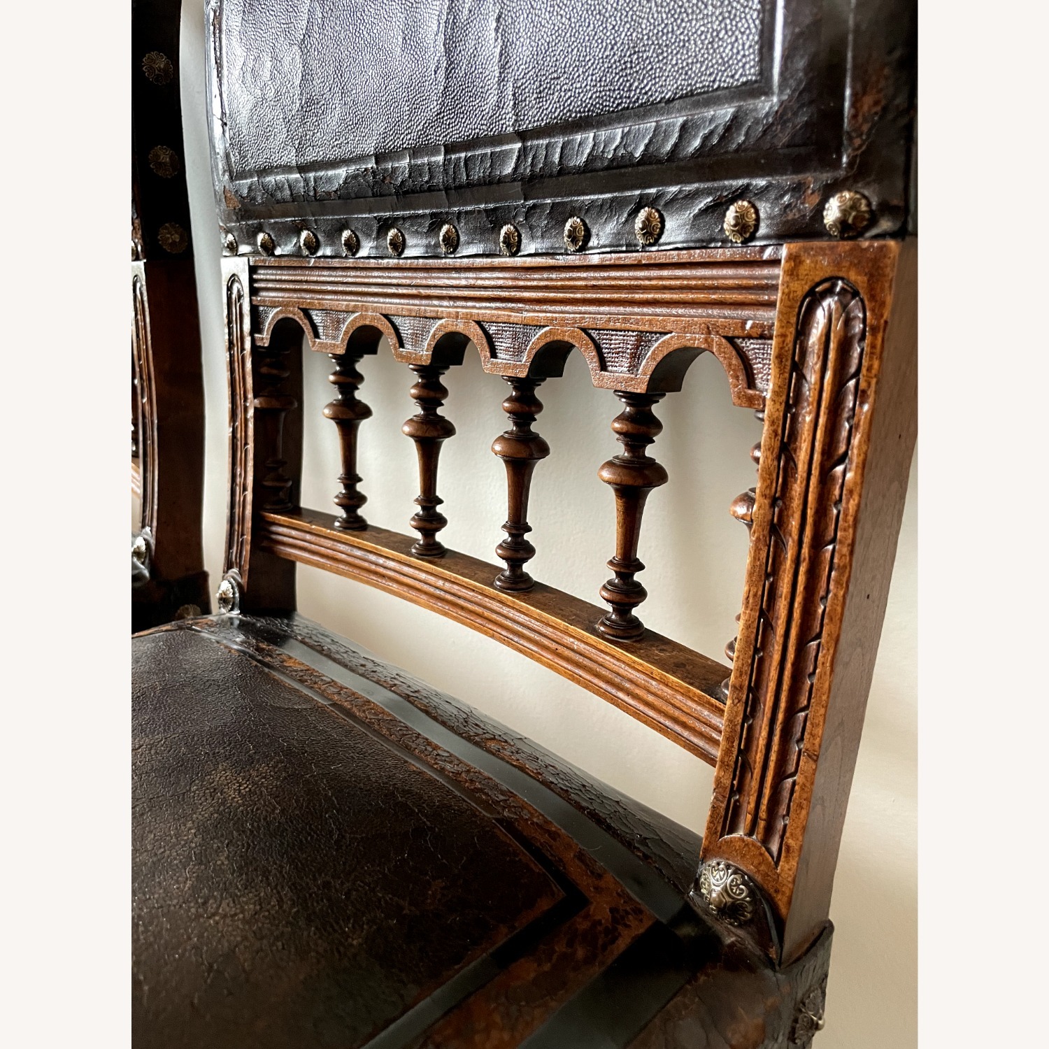 Antique French Henry ii Dining Chairs 1880-1900 - image-4