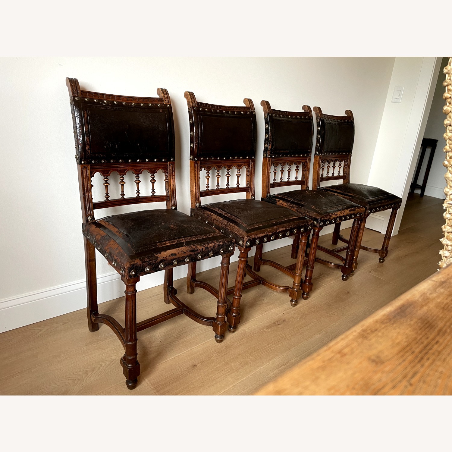 Antique French Henry ii Dining Chairs 1880-1900 - image-5
