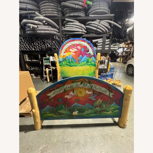 Used Vintage/Antique Finds Wood Full Bed for sale on AptDeco