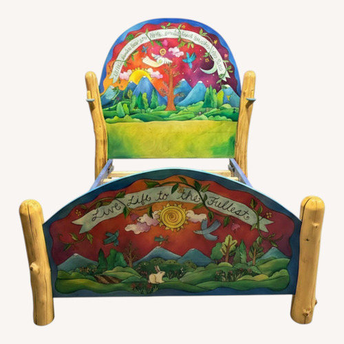Used Vintage/Antique Finds Wood Full Bed for sale on AptDeco