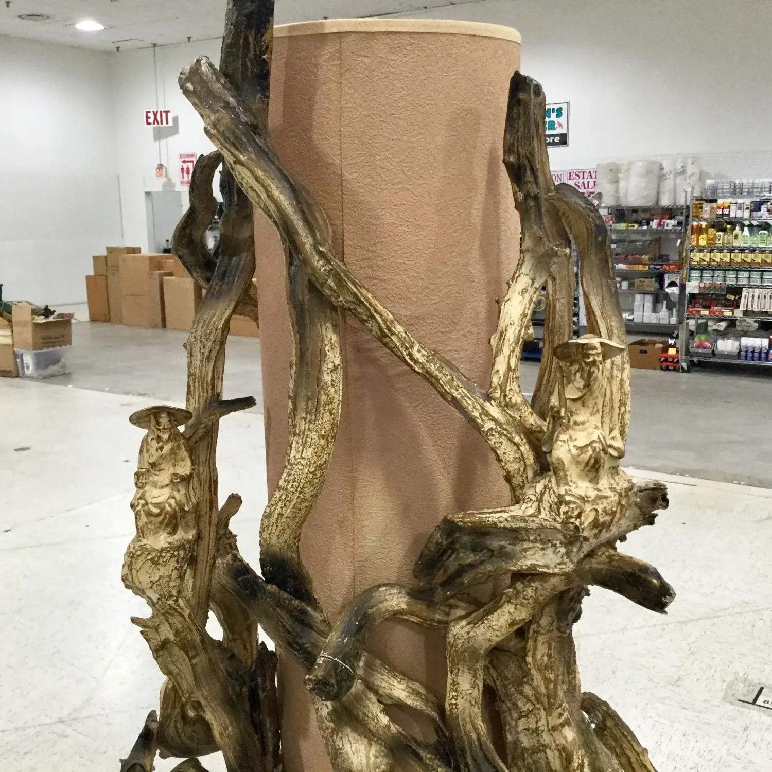 Vintage Mid-Century Driftwood Floor Lamp - image-3