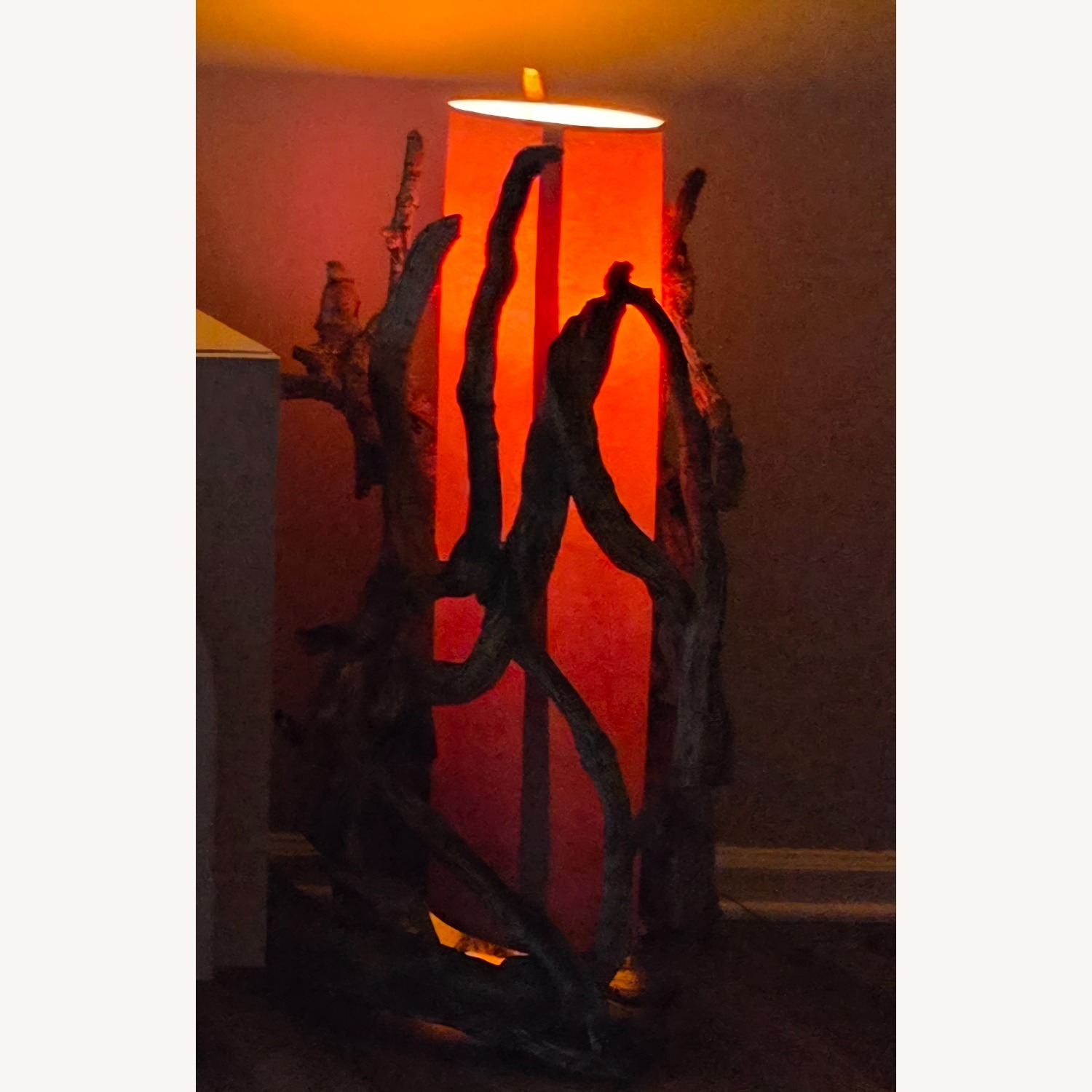 Vintage Mid-Century Driftwood Floor Lamp - image-8
