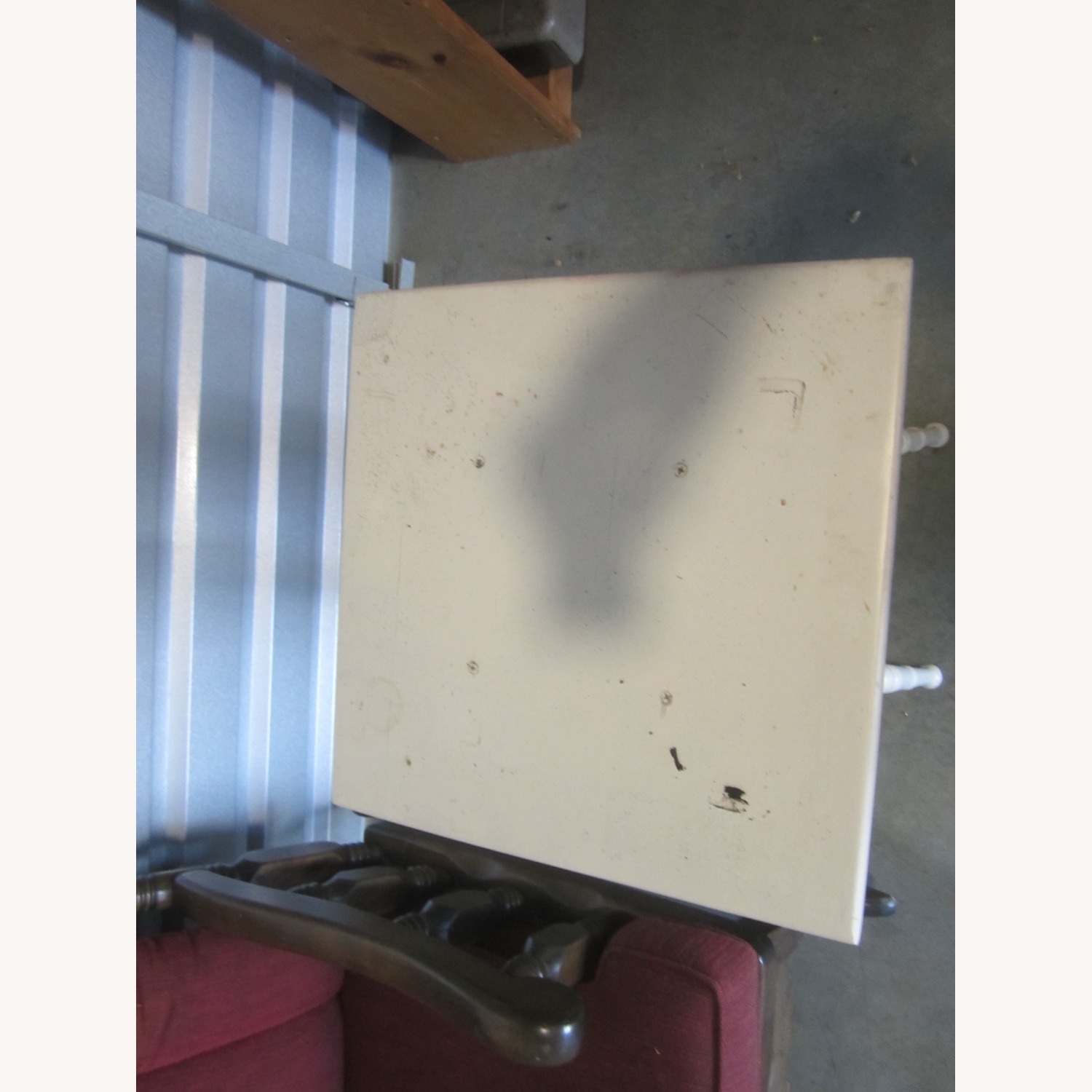 Vintage/Antique Finds White Side Table - image-3