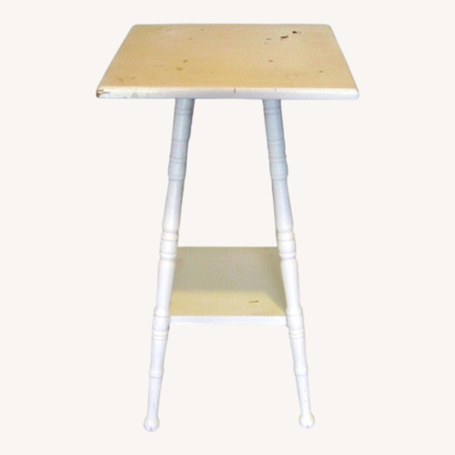 Used Vintage/Antique Finds White Side Table for sale on AptDeco