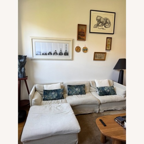 Used Sixpenny Natural Gabriel 4-Piece Chaise Sectional Couch for sale on AptDeco