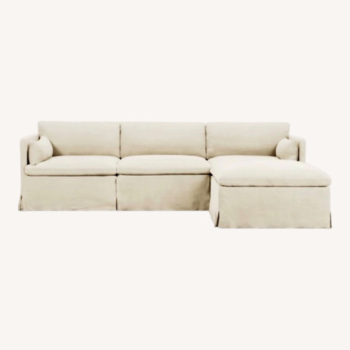 Used Sixpenny Natural Gabriel 4-Piece Chaise Sectional Couch for sale on AptDeco