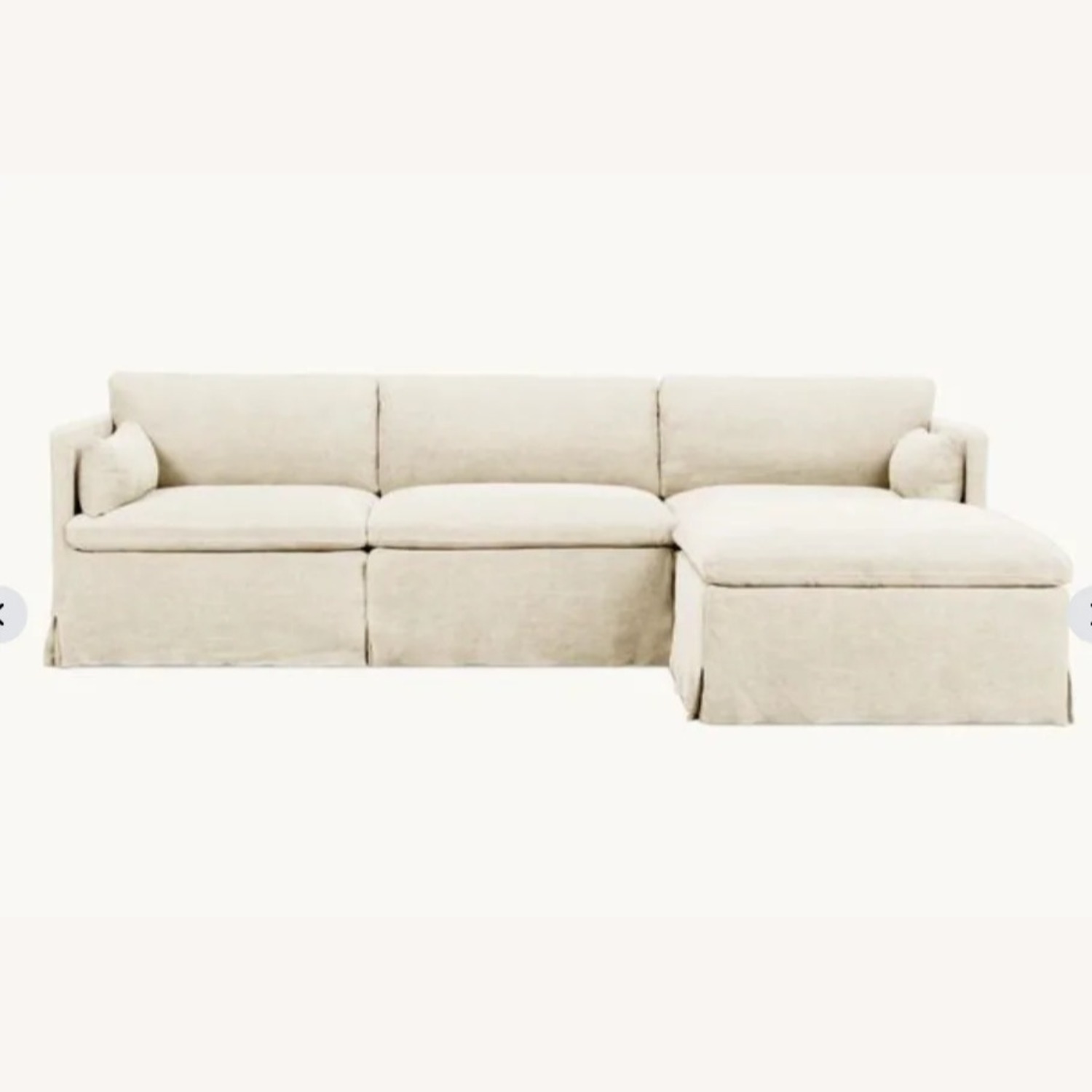 Sixpenny Natural Gabriel 4-Piece Chaise Sectional Couch - image-4