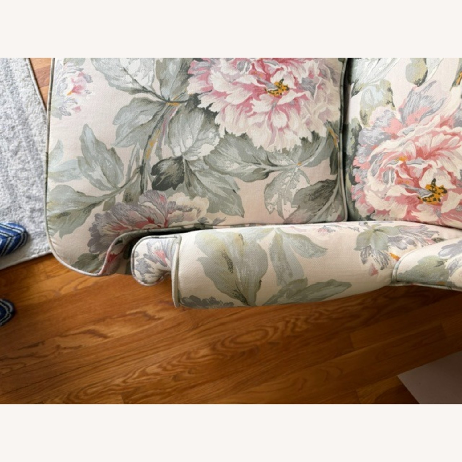 English Garden Fabric Wing Chair - image-4