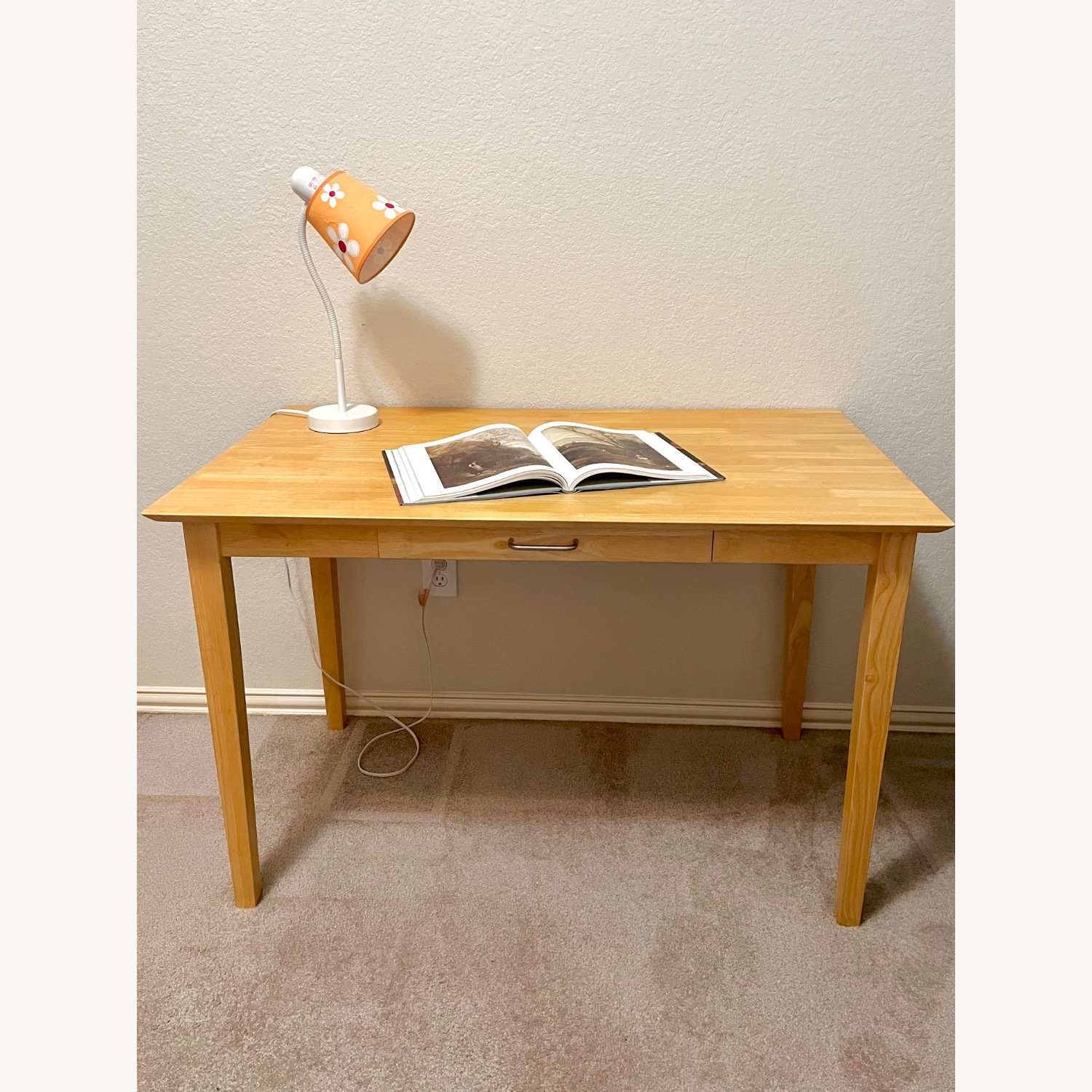 Natural Wood Desk - image-3