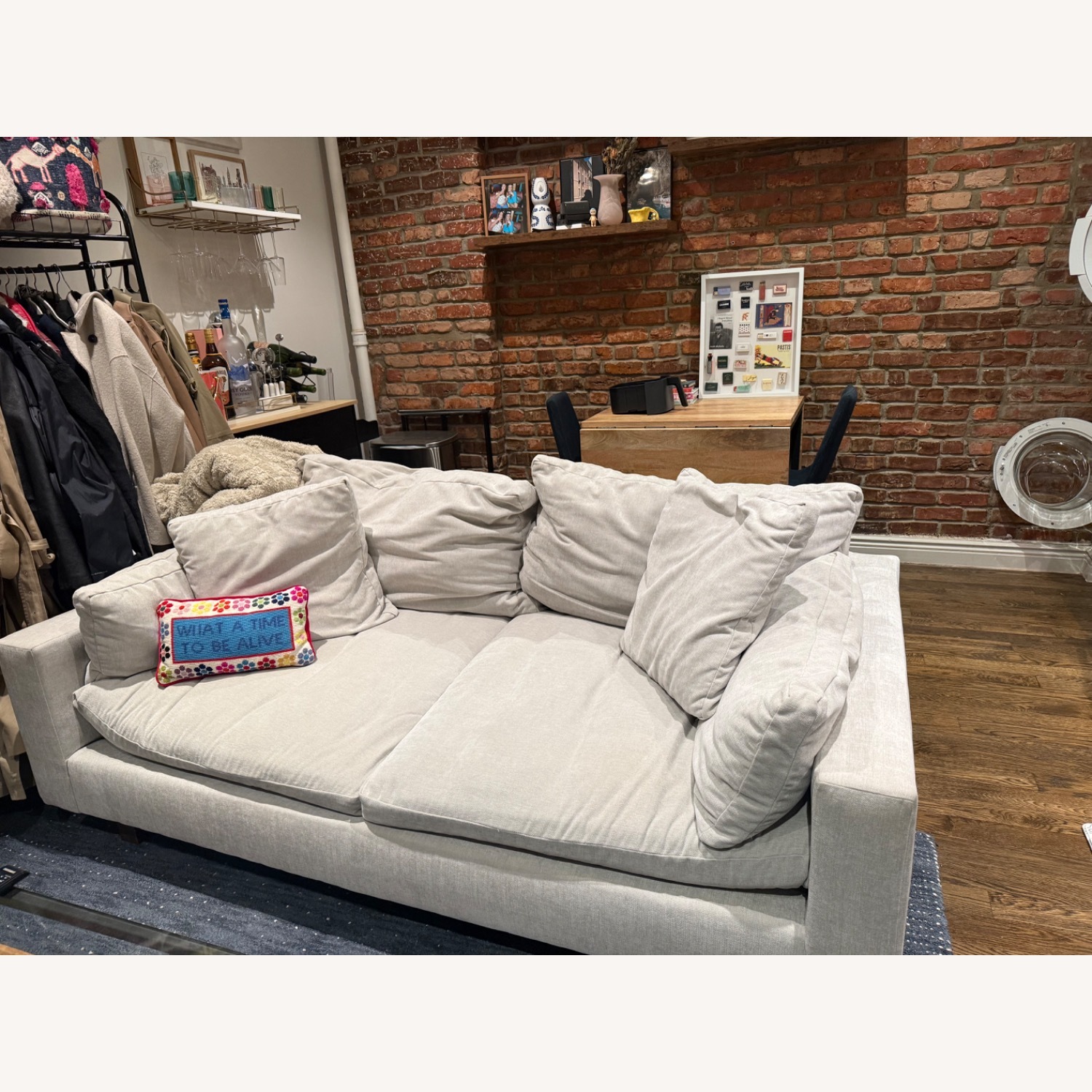 West Em Harmony Light Gray Extra Deep Sofa  - image-2