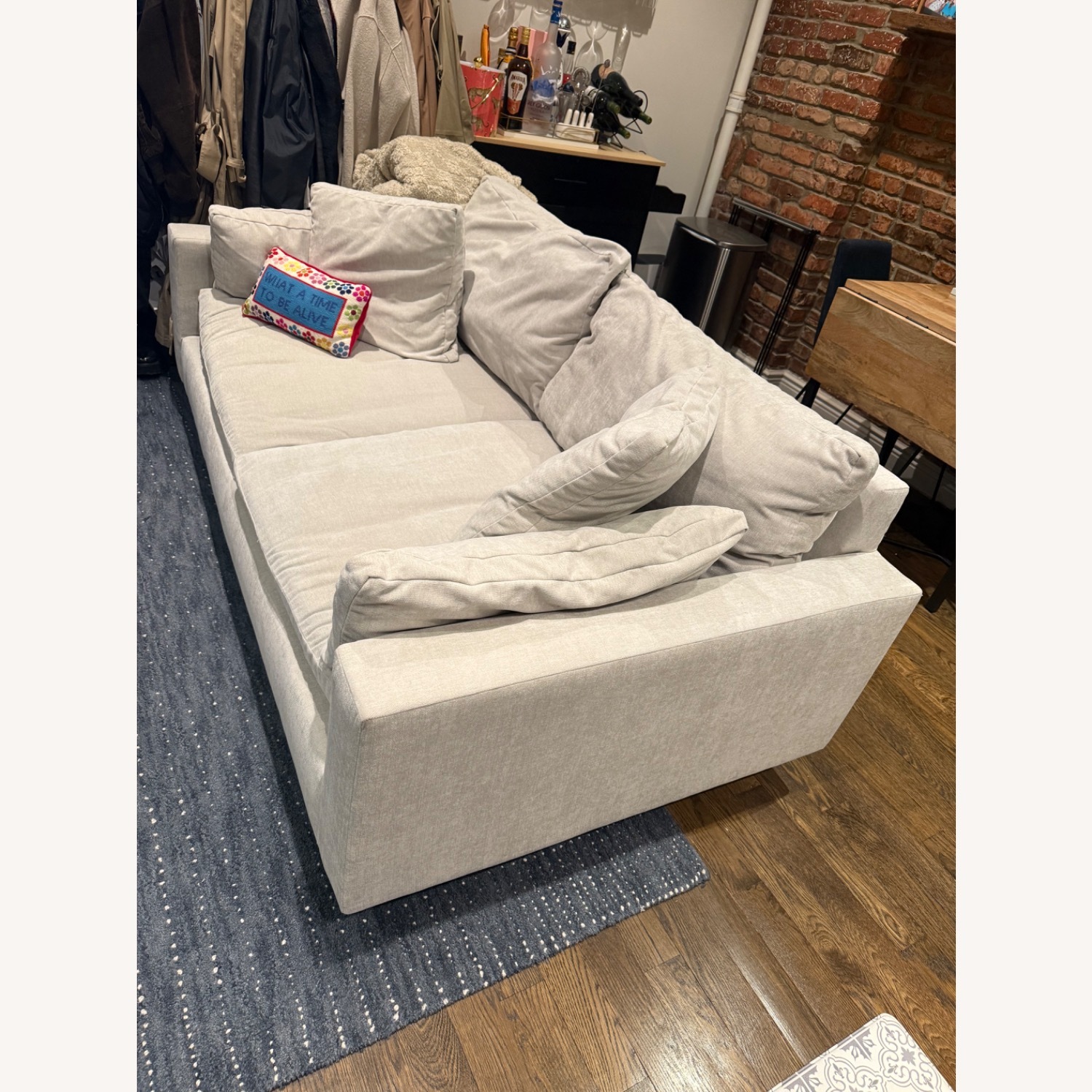 West Em Harmony Light Gray Extra Deep Sofa  - image-4