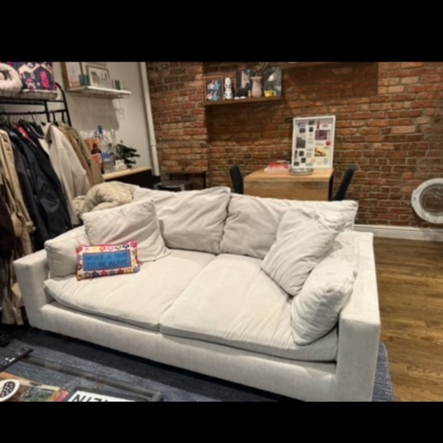 West Em Harmony Light Gray Extra Deep Sofa  - image-1