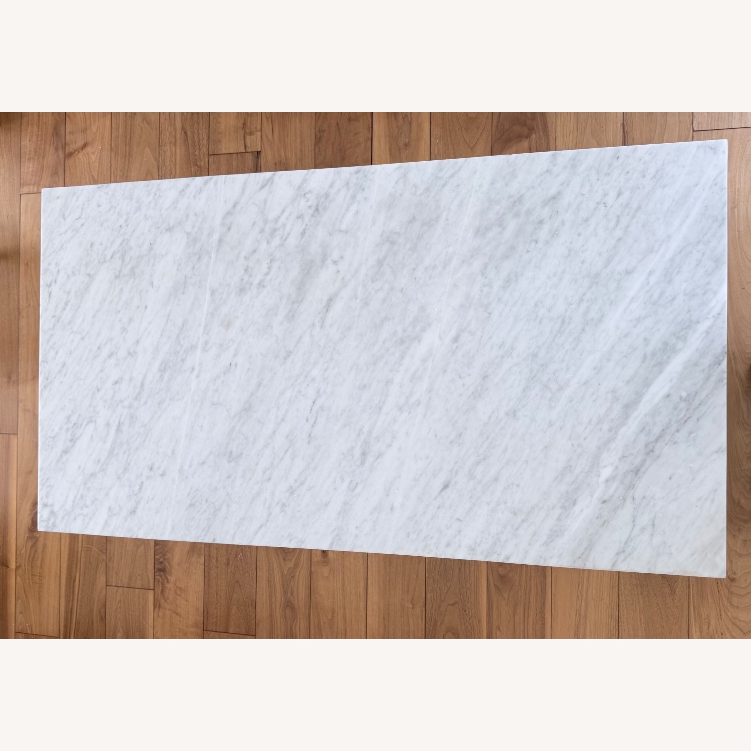 Light Gray Marble Coffee Table - image-4