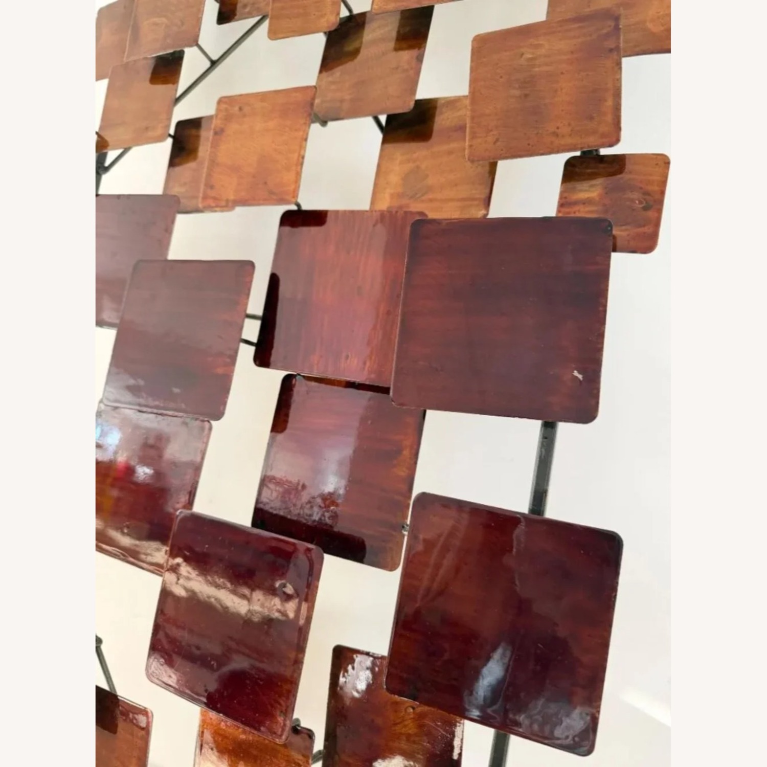 Brutalist Metal Wall Sculpture -Curtis Jere Style - image-3