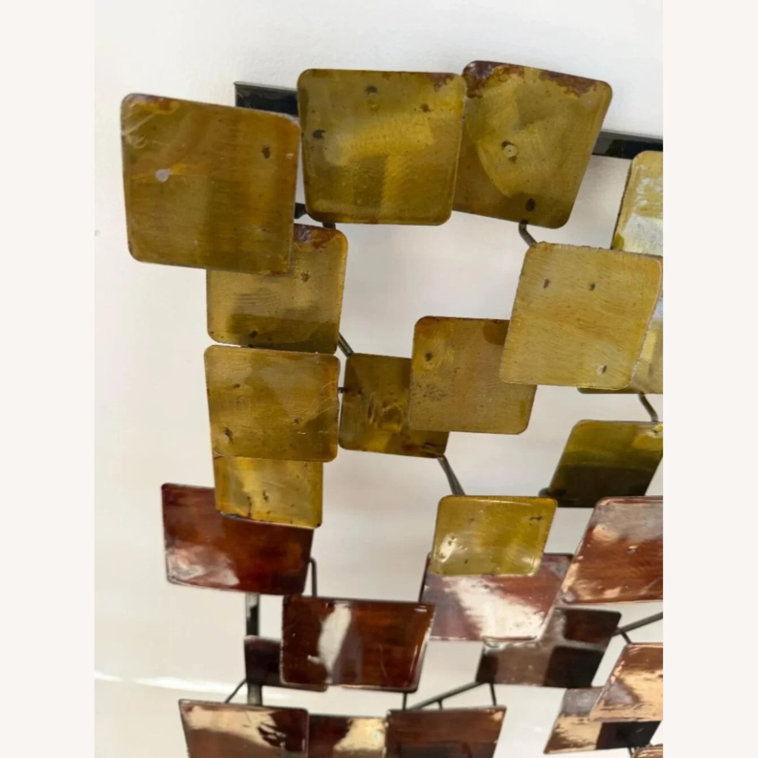 Brutalist Metal Wall Sculpture -Curtis Jere Style - image-4