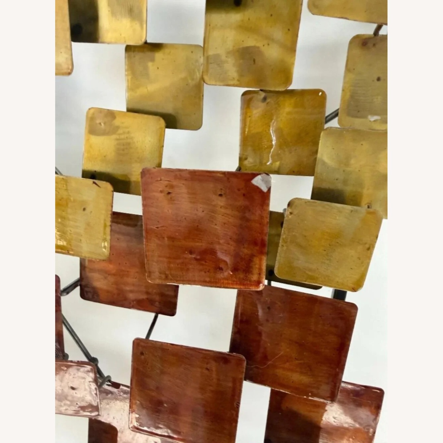 Brutalist Metal Wall Sculpture -Curtis Jere Style - image-5