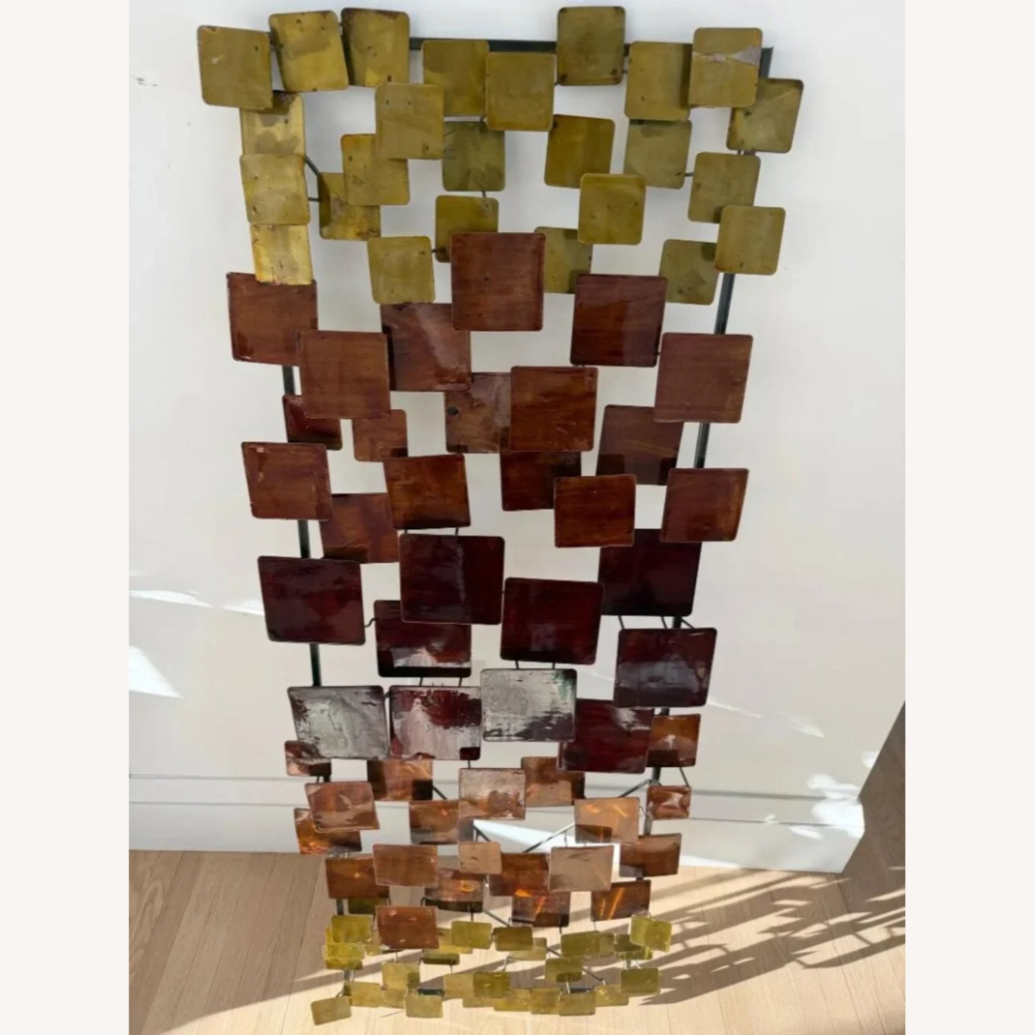 Brutalist Metal Wall Sculpture -Curtis Jere Style - image-2
