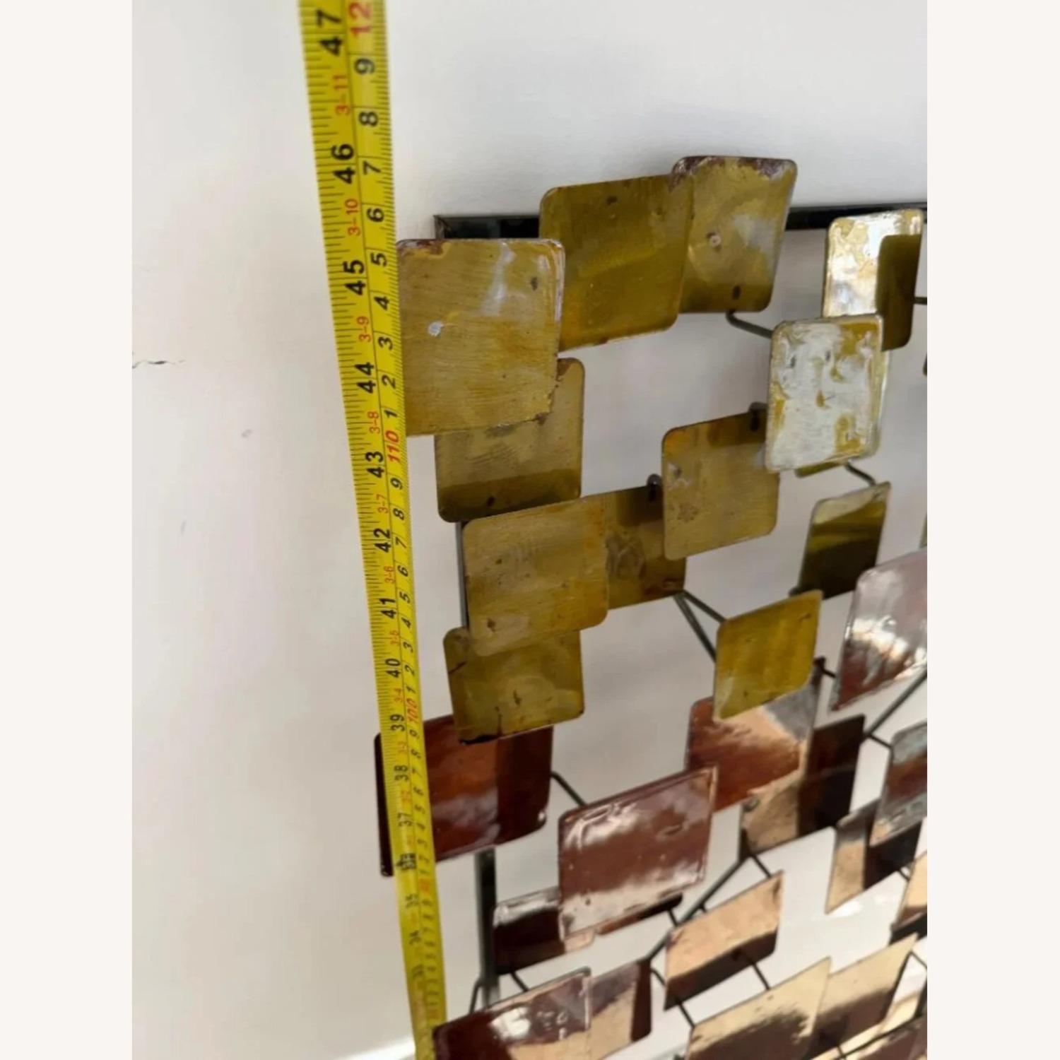 Brutalist Metal Wall Sculpture -Curtis Jere Style - image-6