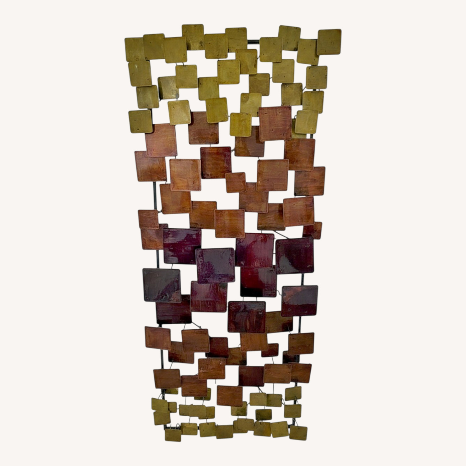 Brutalist Metal Wall Sculpture -Curtis Jere Style - image-0