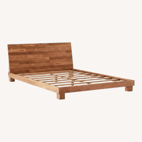 Used CB2 Dondra Wood Full Bed for sale on AptDeco