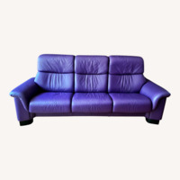 Natuzzi Purple 3-seat Reclining Sofa