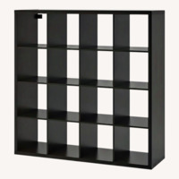 IKEA Kallax Black Bookcase