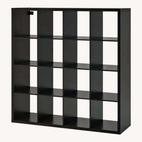 Used IKEA Kallax Black Bookcase for sale on AptDeco