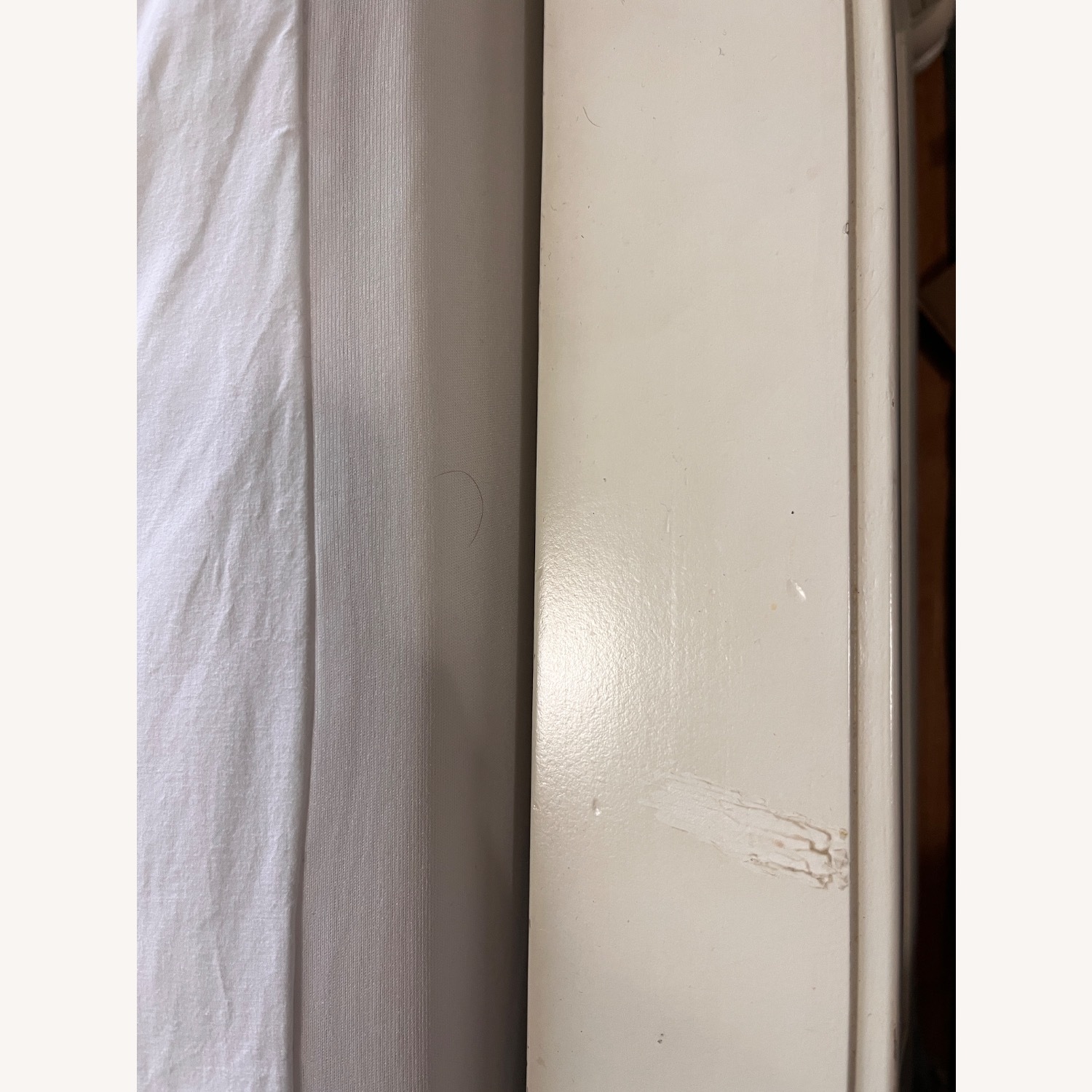 White Wood Queen Bed Frame - image-5