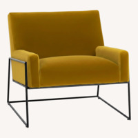 Article Regis Gold Velvet Accent Chairs (2)