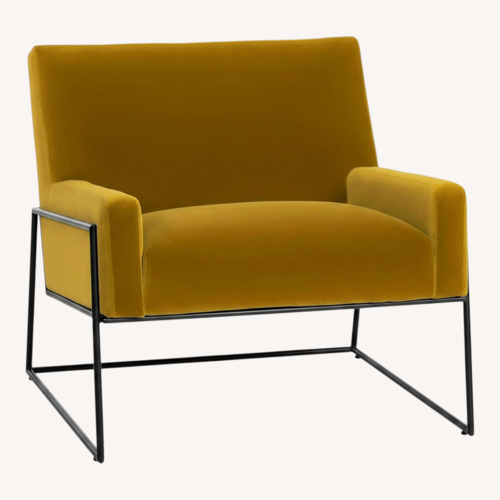 Used Article Regis Gold Velvet Accent Chairs (2) for sale on AptDeco