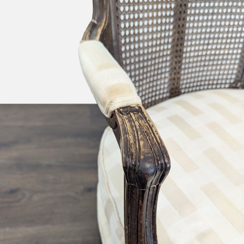 Used Pair of Vintage French Style Chairs with Cane Back for sale on AptDeco