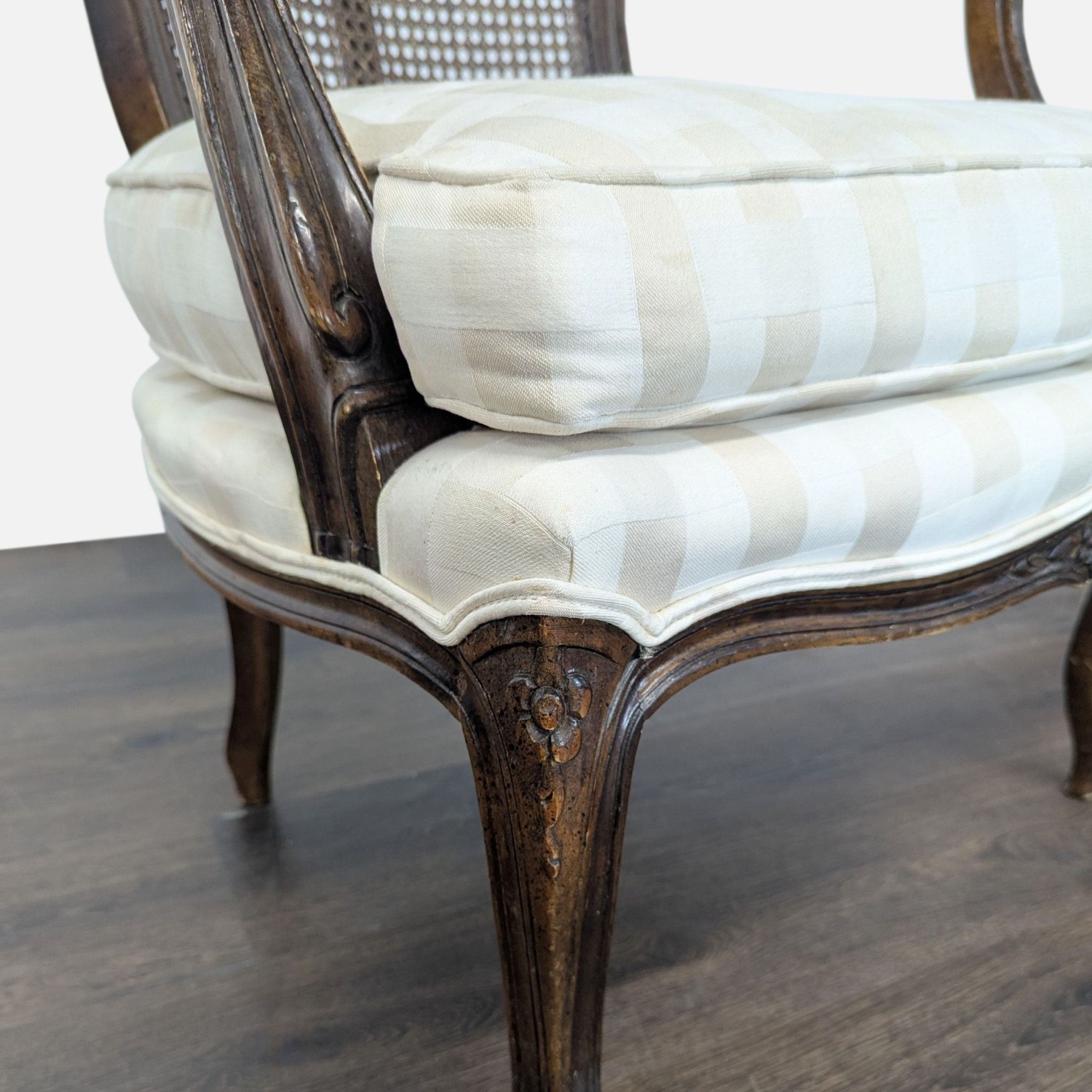 Pair of Vintage French Style Chairs with Cane Back - image-2
