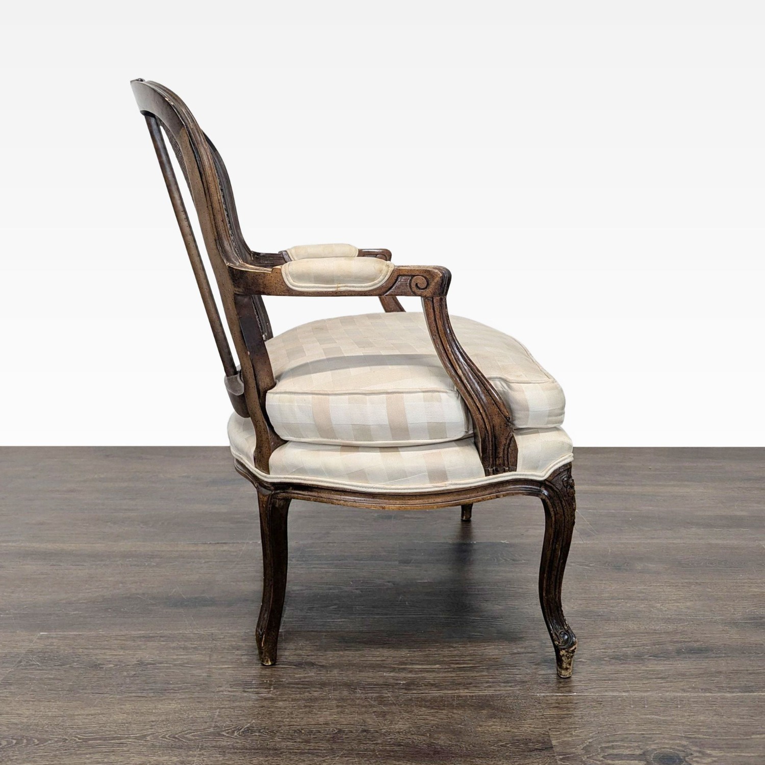 Pair of Vintage French Style Chairs with Cane Back - image-7
