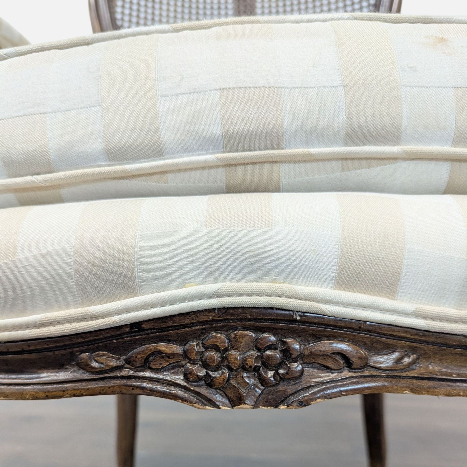 Pair of Vintage French Style Chairs with Cane Back - image-3