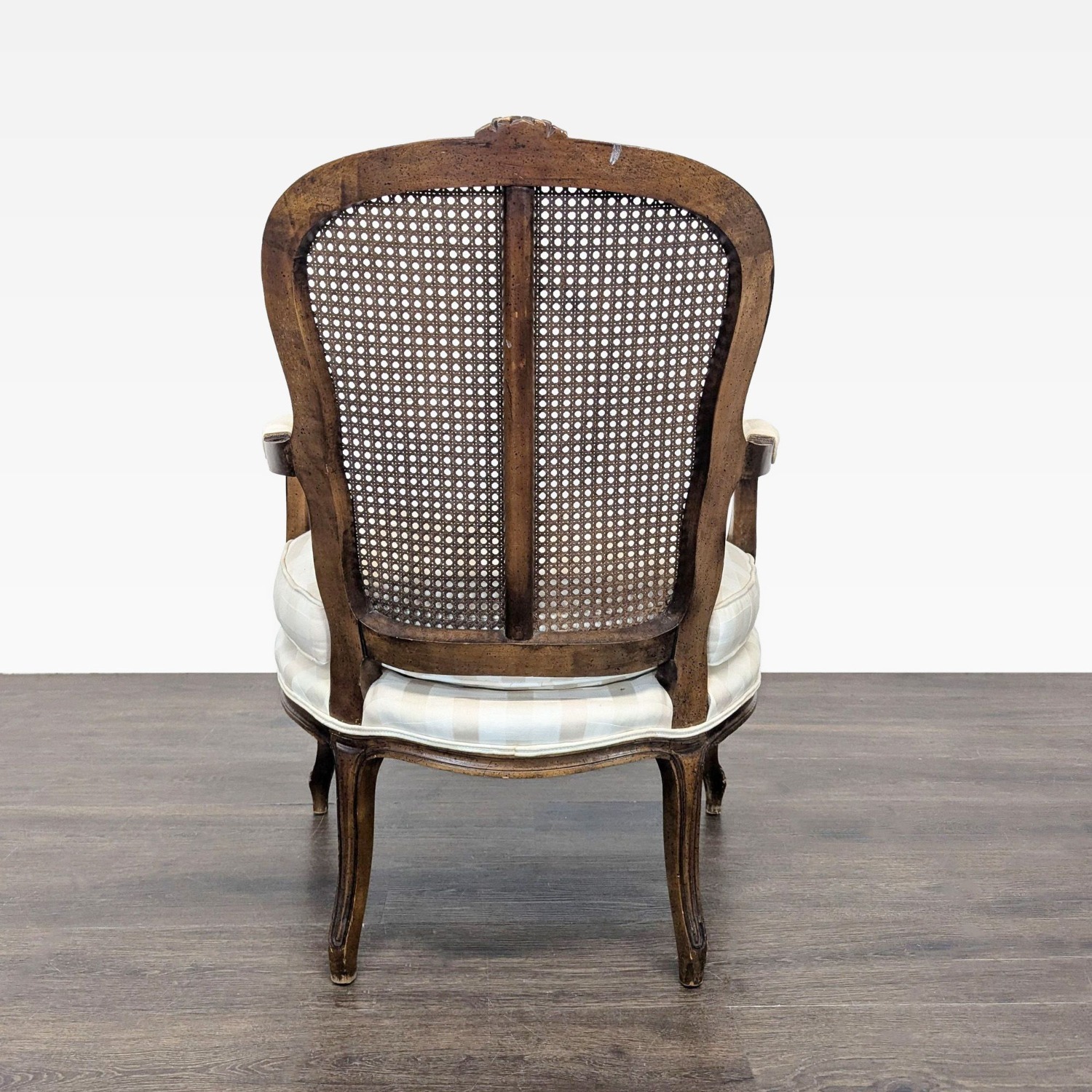 Pair of Vintage French Style Chairs with Cane Back - image-6