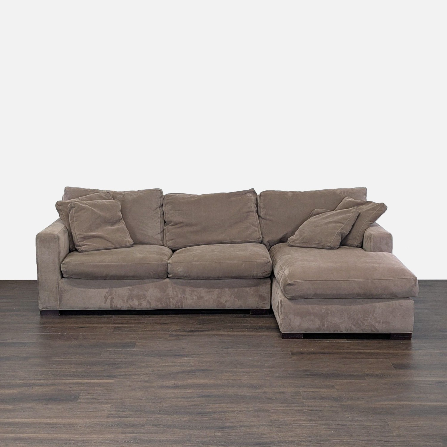 Crate & Barrel Axis Sectional Sofa with Chaise - image-11