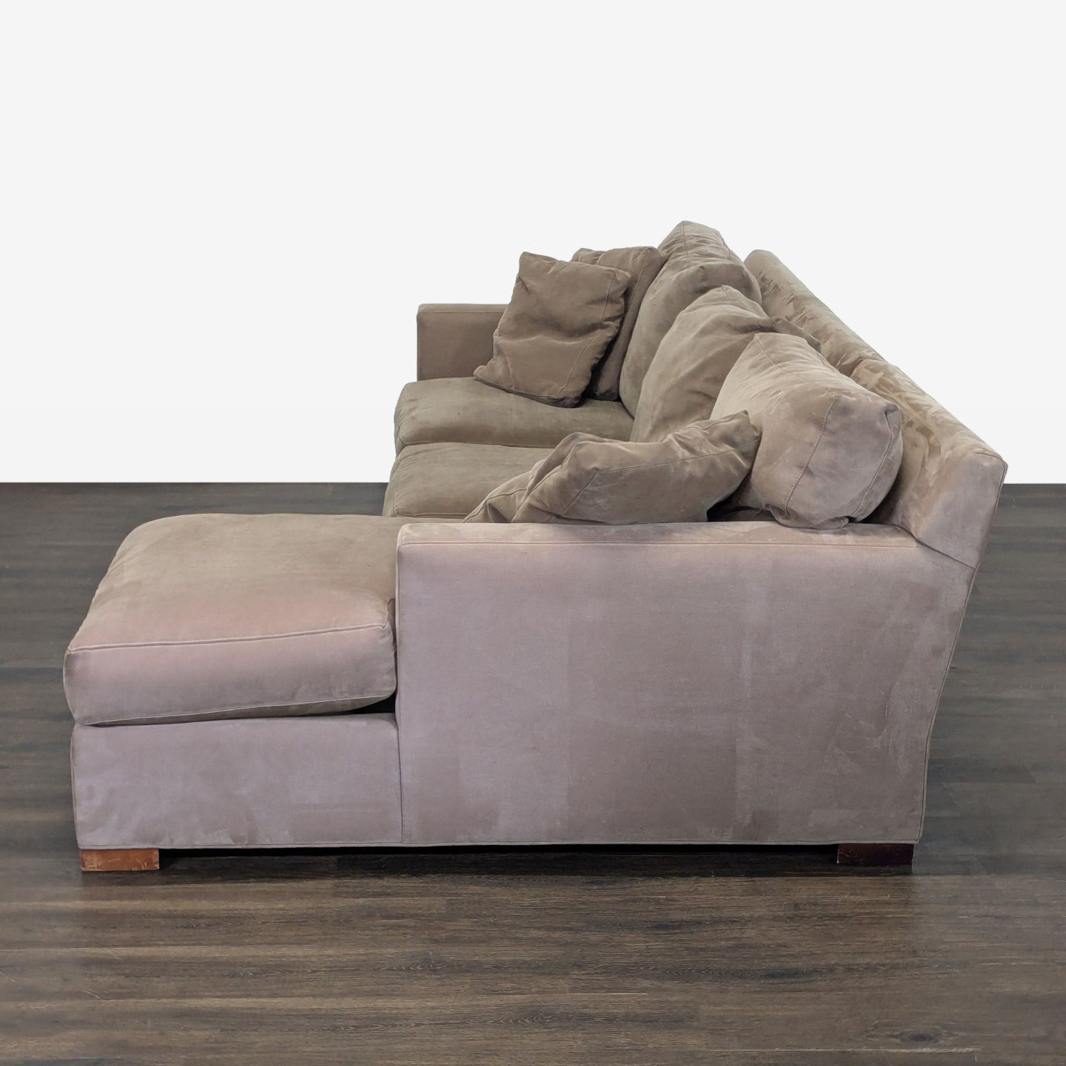 Crate & Barrel Axis Sectional Sofa with Chaise - image-8