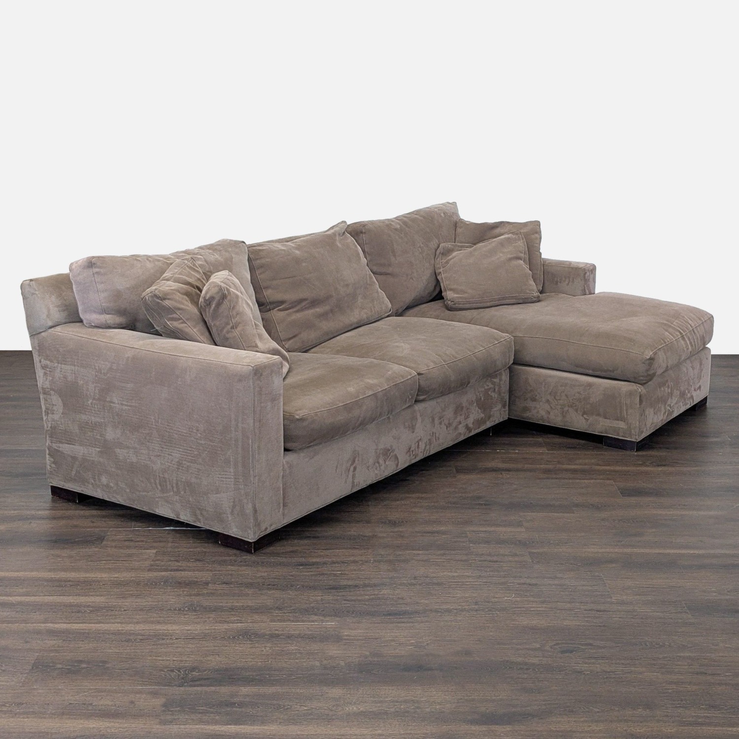 Crate & Barrel Axis Sectional Sofa with Chaise - image-10