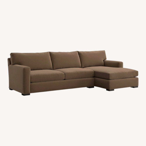 Used Crate & Barrel Axis Sectional Sofa with Chaise for sale on AptDeco