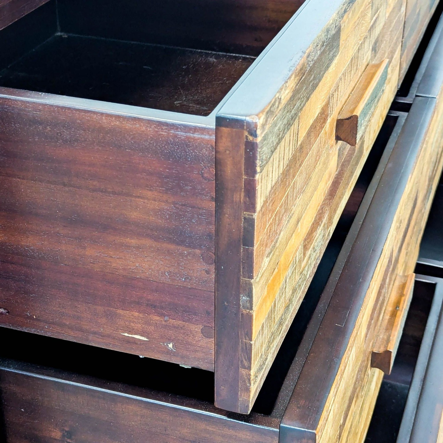 Environment Furniture Santomer Modern Rustic Wood Dresser - image-2