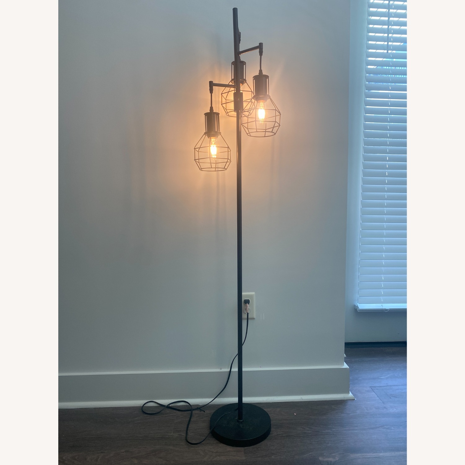Modern Black Floor Lamp - Dimming Ddial - image-3