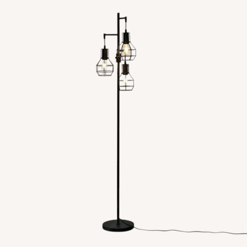 Used Modern Black Floor Lamp - Dimming Ddial for sale on AptDeco